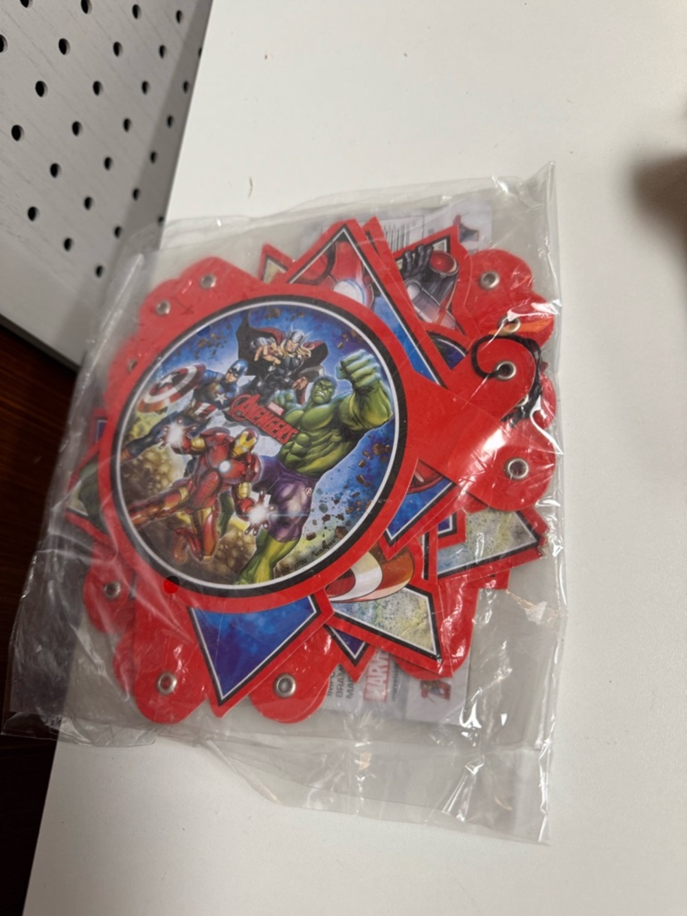 Marvel Avengers Birthday Party Banner with Superhero Artwork